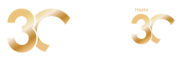 Hasta 30 Años Aniversario Dorado Sin Fondo