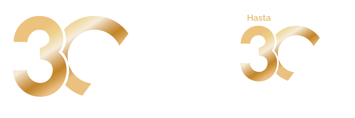 Hasta 30 Años Aniversario Dorado Sin Fondo