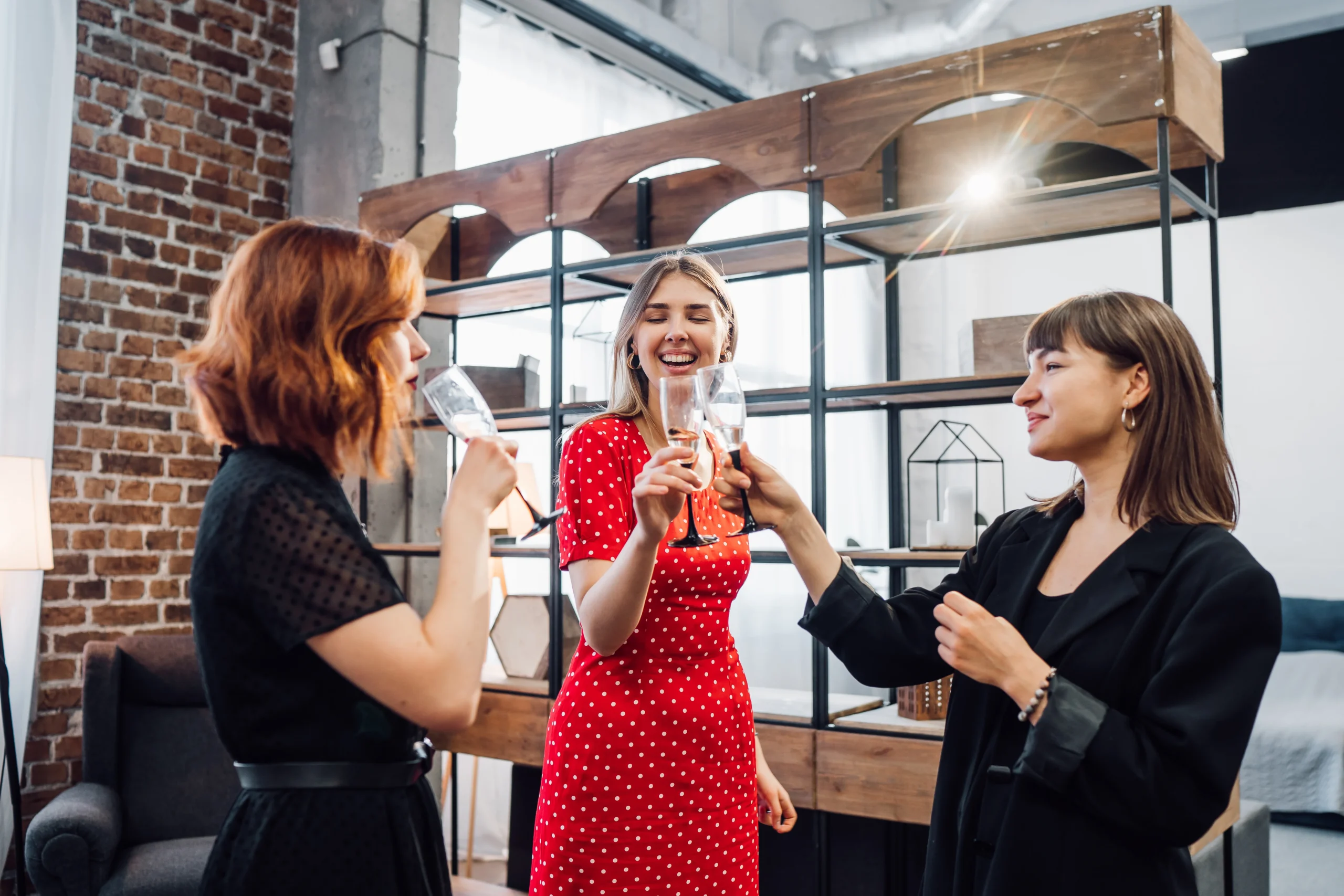 Happy Colleagues Office Celebrate Special Event