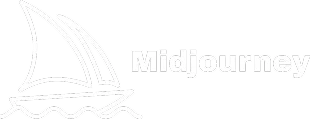 Midjourney Logo White