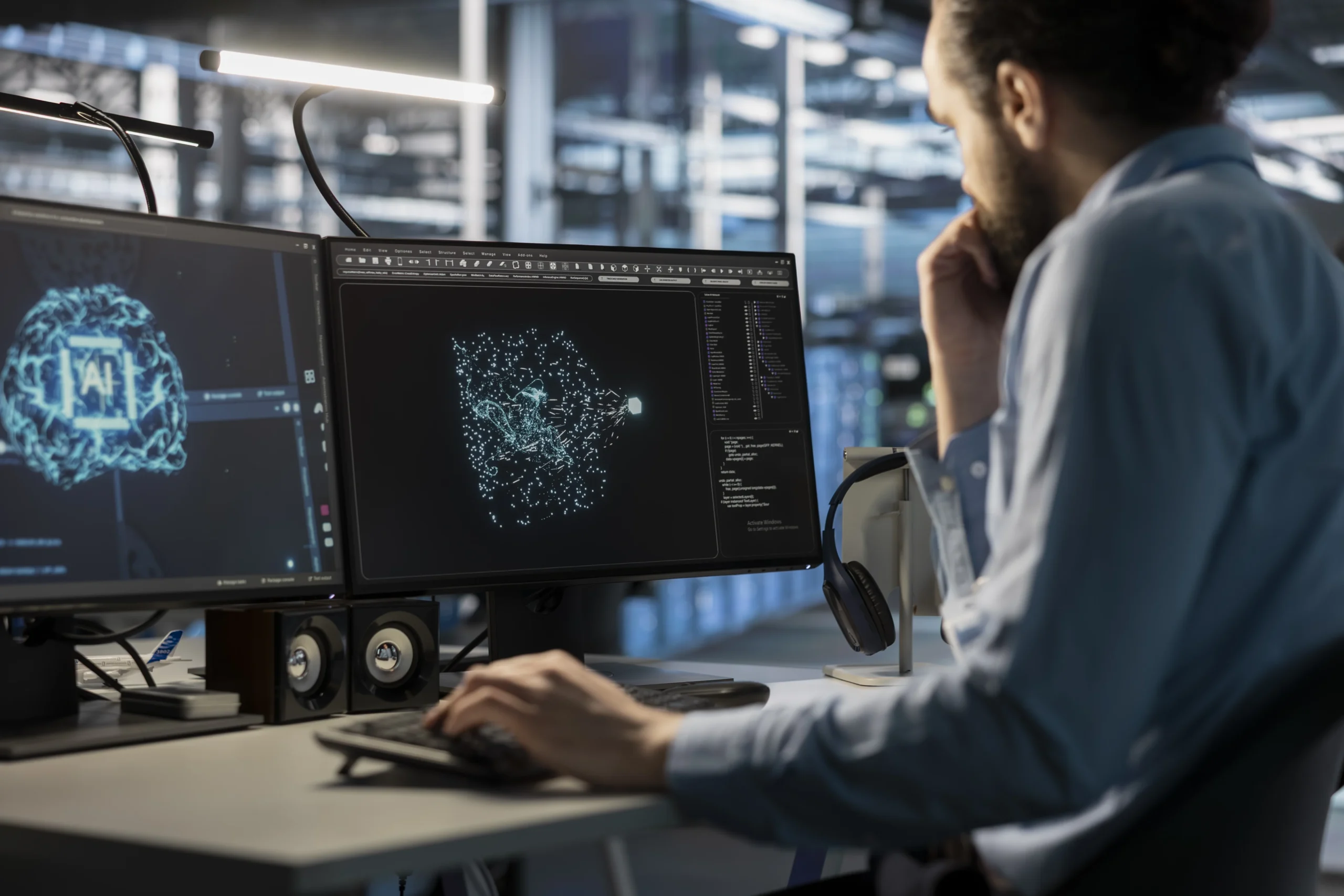 Software Developer Overseeing Server Clusters Doing Data Intensive Operations